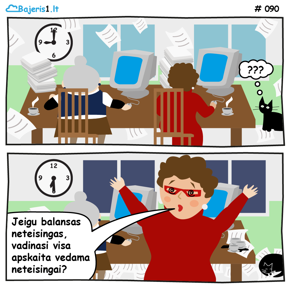 #90 Jeigu balansas neteisingas